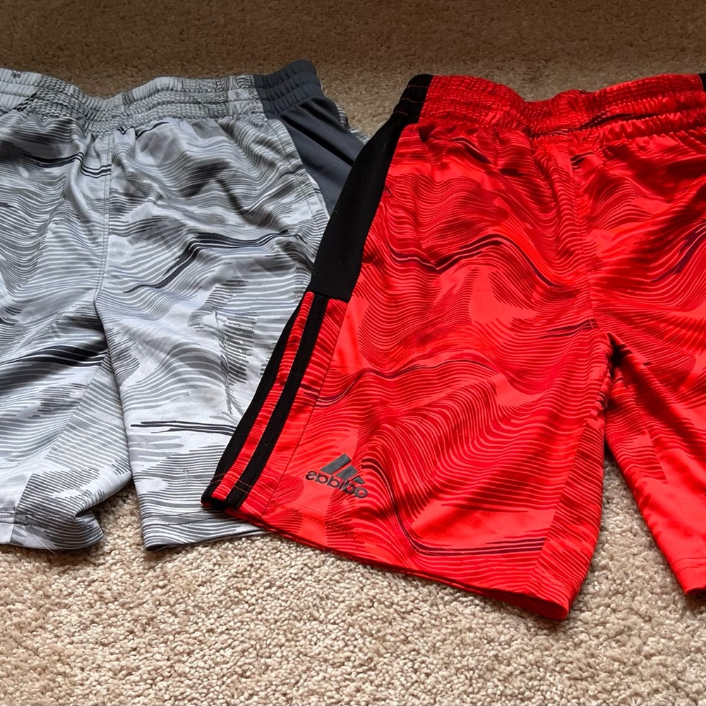 2-pair Boy’s Adidas Athletic Shorts - Size M (10/12)
